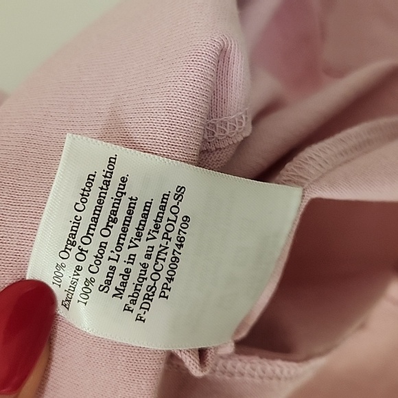 NWT Everlane Womens Polo Dress 100% Organic Cotton Preppy Collared Pink Sz Small - Picture 16 of 16